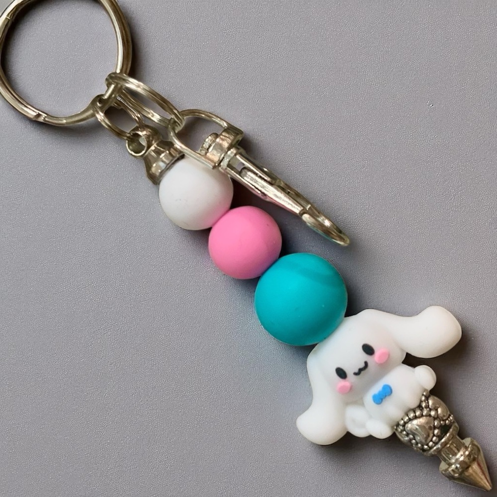 Cinnamoroll Keychain, Bag, Backpack Colorful Beads hello Kitty family Sanrio - Picture 3 of 4